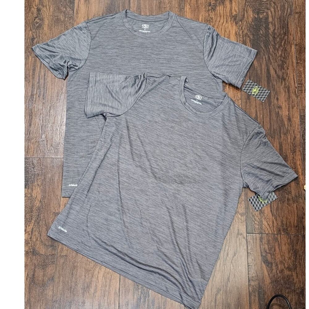 Athletic Works Shirts Men Gray Size Medium Bundle of 2 New